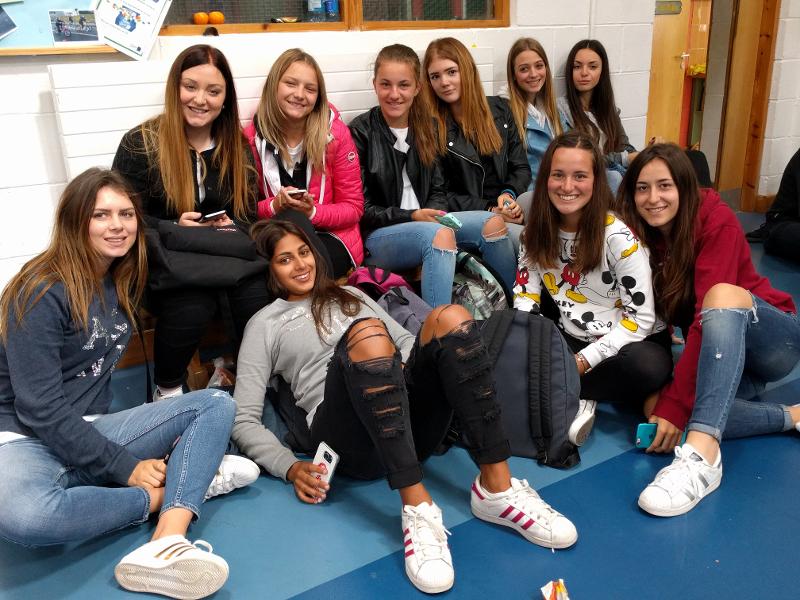 Groepsfoto leerlingen tijdens taalreis Engels