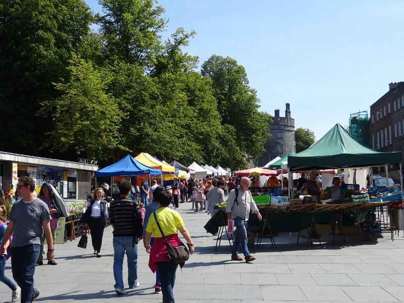 Markt tijdens taalreis Engels