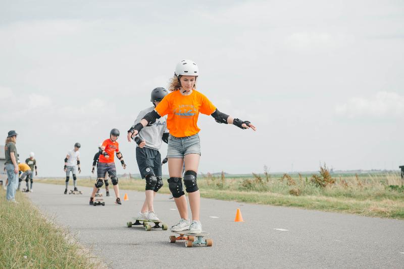 Skateboarden op watersportvakantie