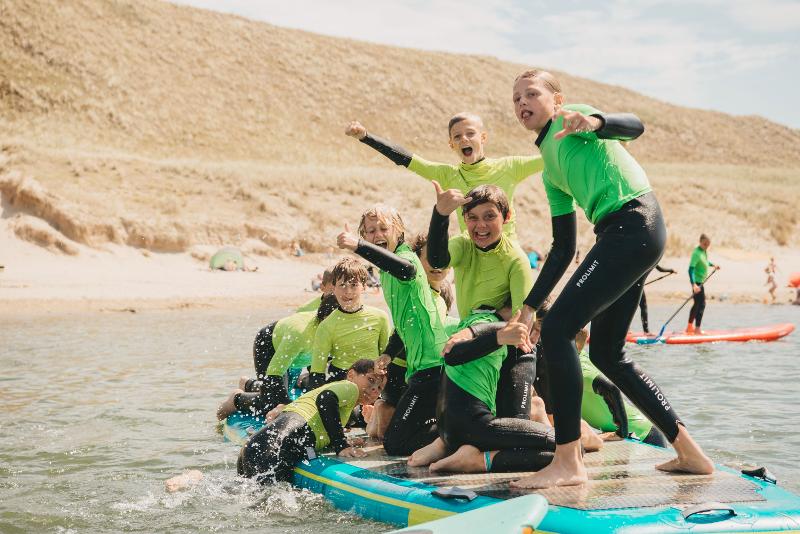 Mega sup op watersport vakantie