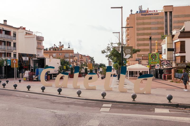 Calella stad tijdens de jongerenreis