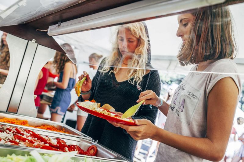 Buffet op de jongerenreis september