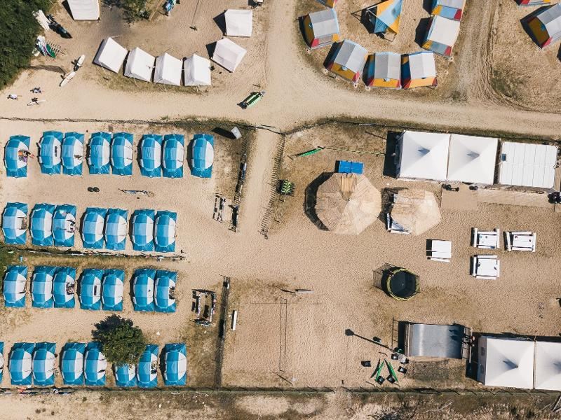 Camping van de jongerenreis september