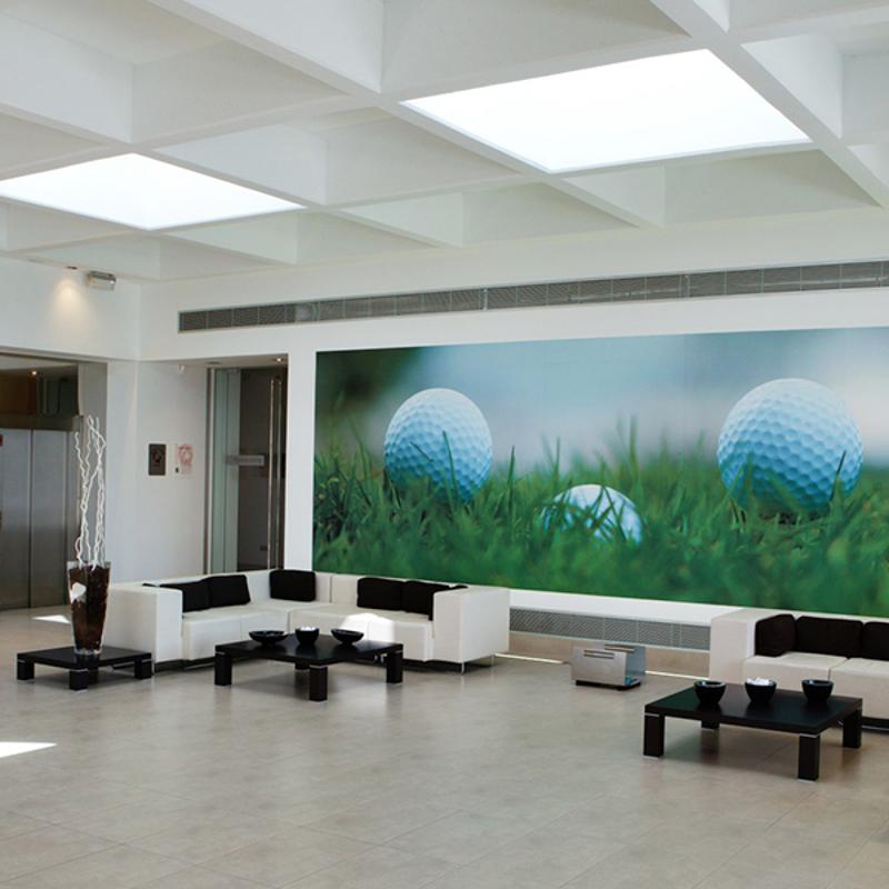 Receptie van de golfbaan tijdens jongerenreis Spanje