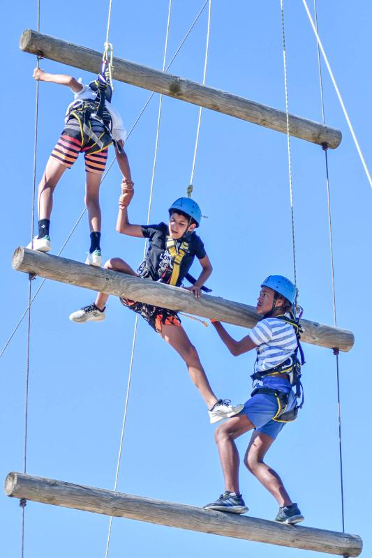 Klimmen tijdens jongerenreis augustus