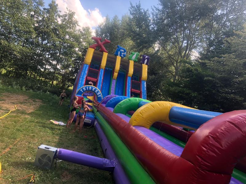 Xrun baan tijdens een avonturenkamp in ronse