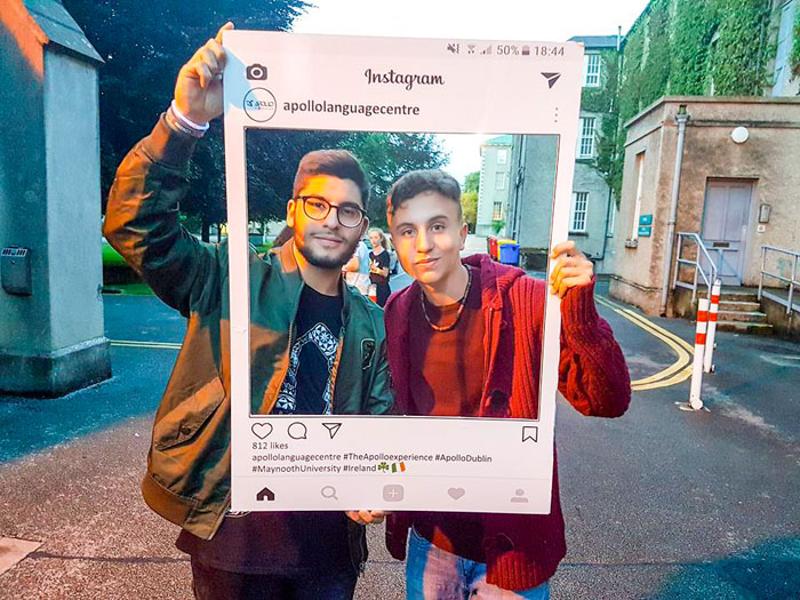 Instagram foto tijdens taalreis engels 
