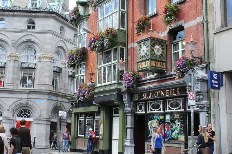 Gebouwen in Dublin tijdens taalreis engels 