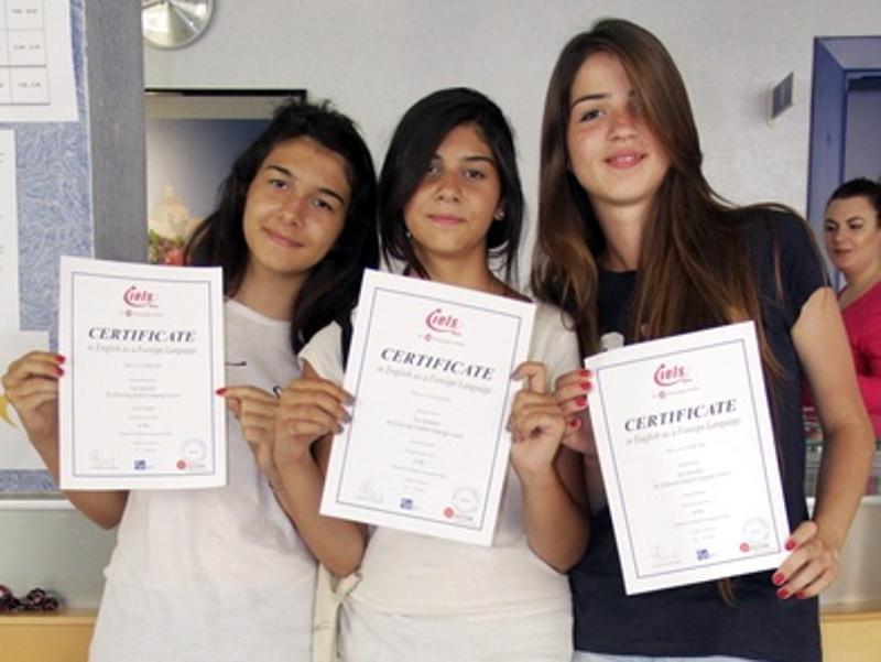 Diploma tijdens het herfstkamp op Malta