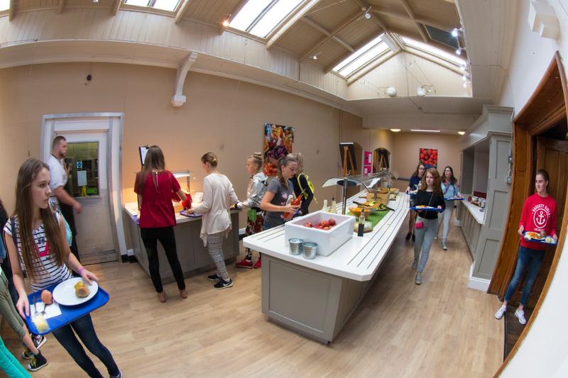 Buffet tijdens taalreis engels