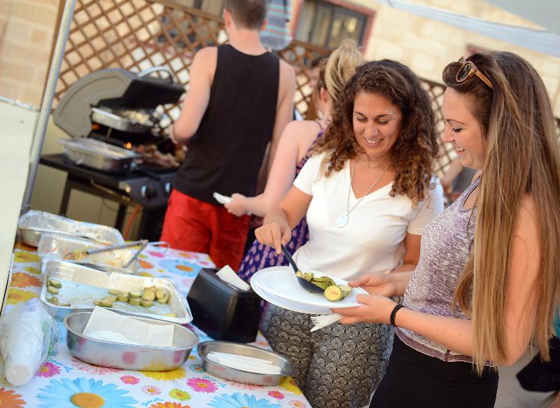 Buffet tijdens taalreis engels