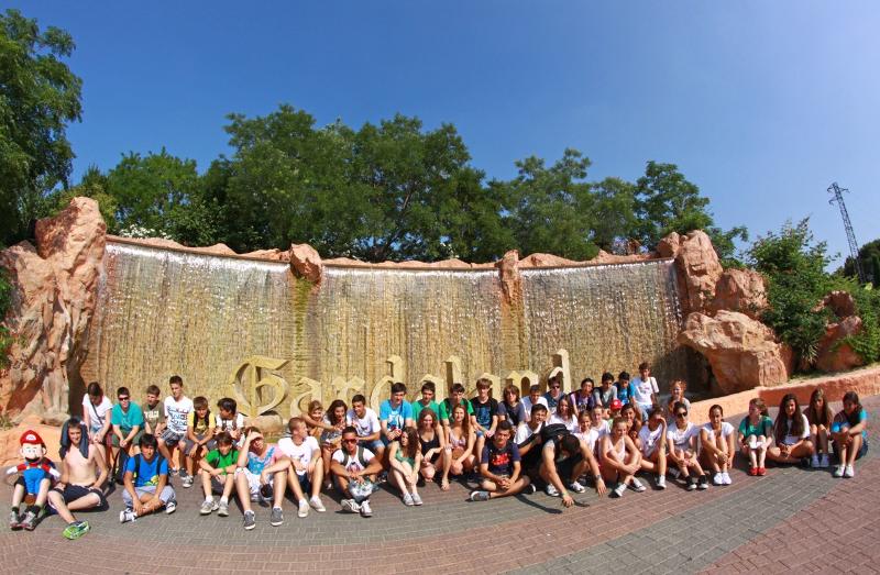 Excursie naar Gardaland tijdens taalreis Italië