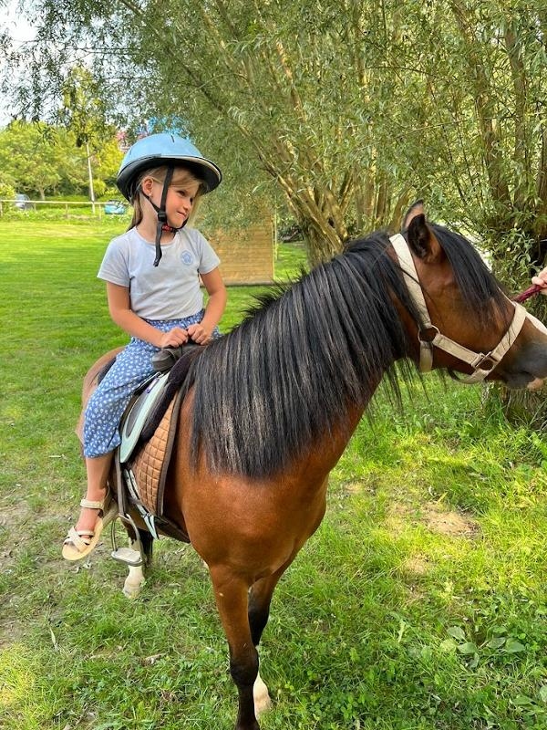 Meisje met een paardrijden kamp