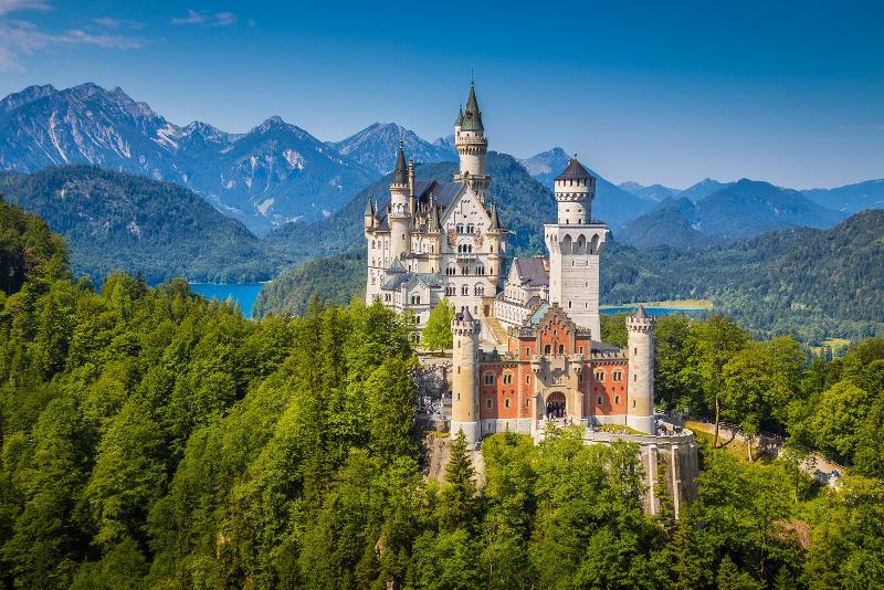 Excursie naar kasteel Neuschwanstein op de taalreis Engels jeugd