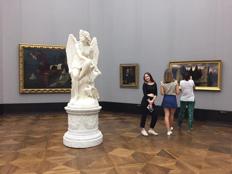 Kunst in museum tijdens taalreis Duitsland