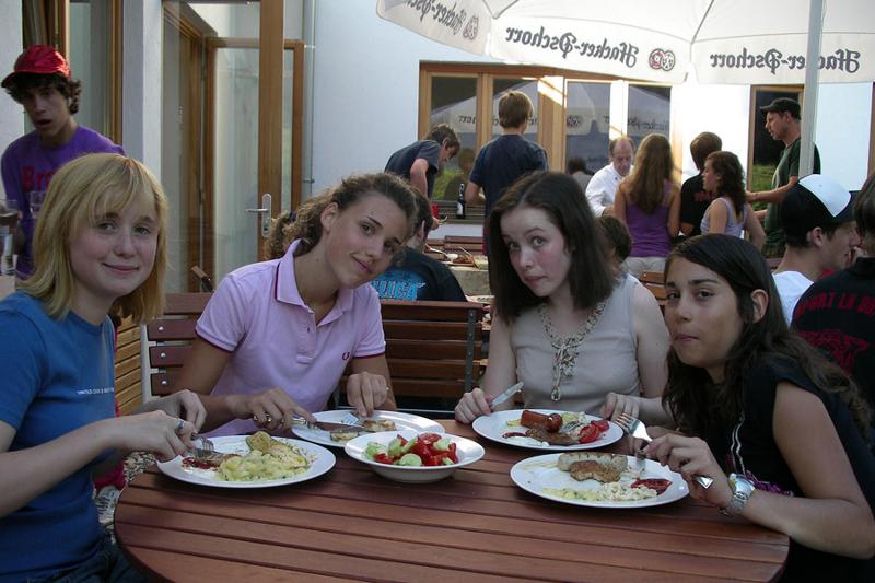 Lunchen tijdens taalreis Duitsland