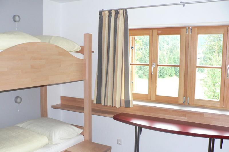 Slaapkamer met stapelbed tijdens taalreis Duitsland
