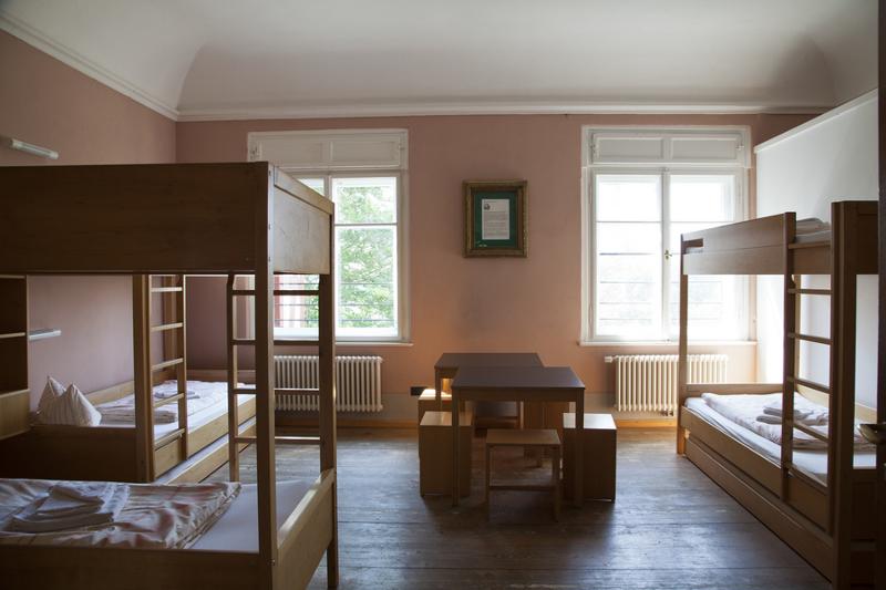 Slaapkamer op kamp tijdens taalreis Duitsland