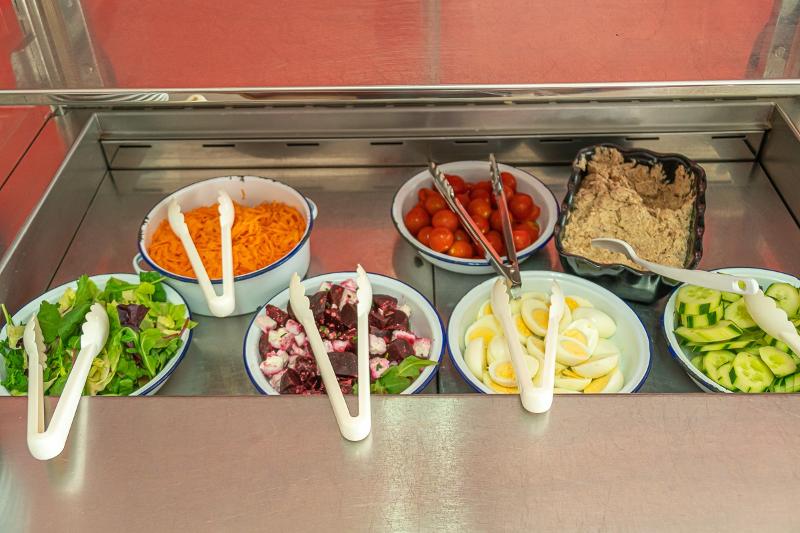 Buffet tijdens de taalreis Engeland