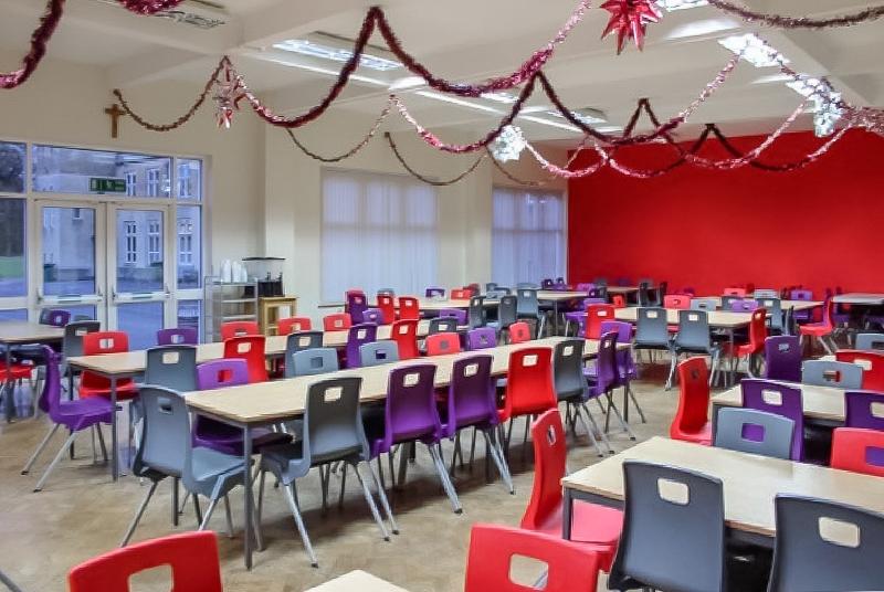 Kantine tijdens de taalreis Engeland