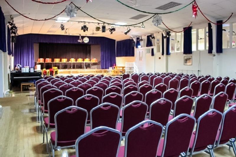 Grote zaal tijdens de taalreis Engeland