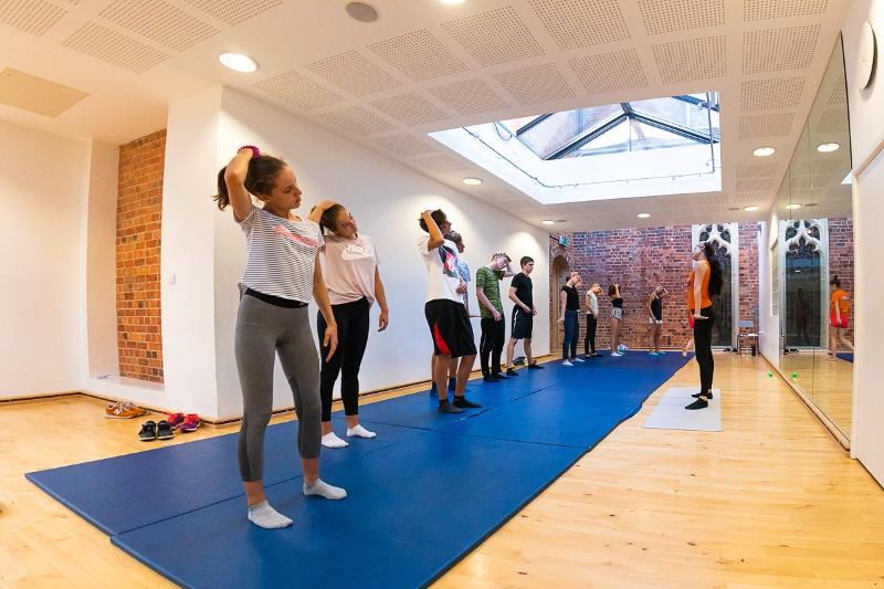 Sporten tijdens de taalreis Engeland