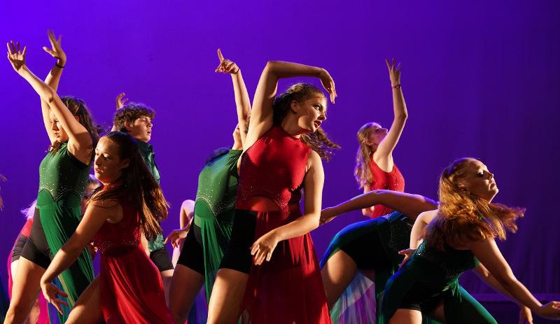 Optreden tijdens een danskamp