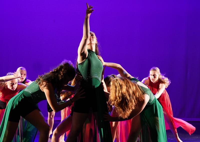 Poseren op een danskamp