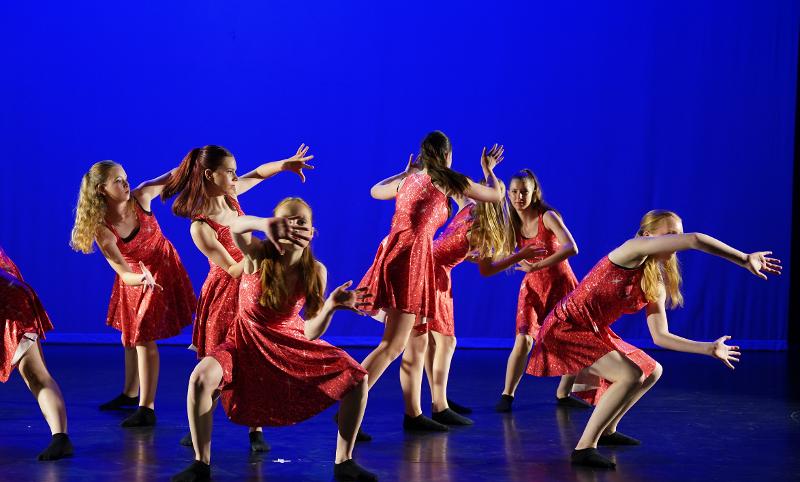 Dans optreden tijdens danskamp